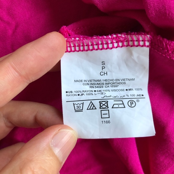 Old Navy Pink Adjustable Shoulder Strip Tank Top S - Picture 6 of 7